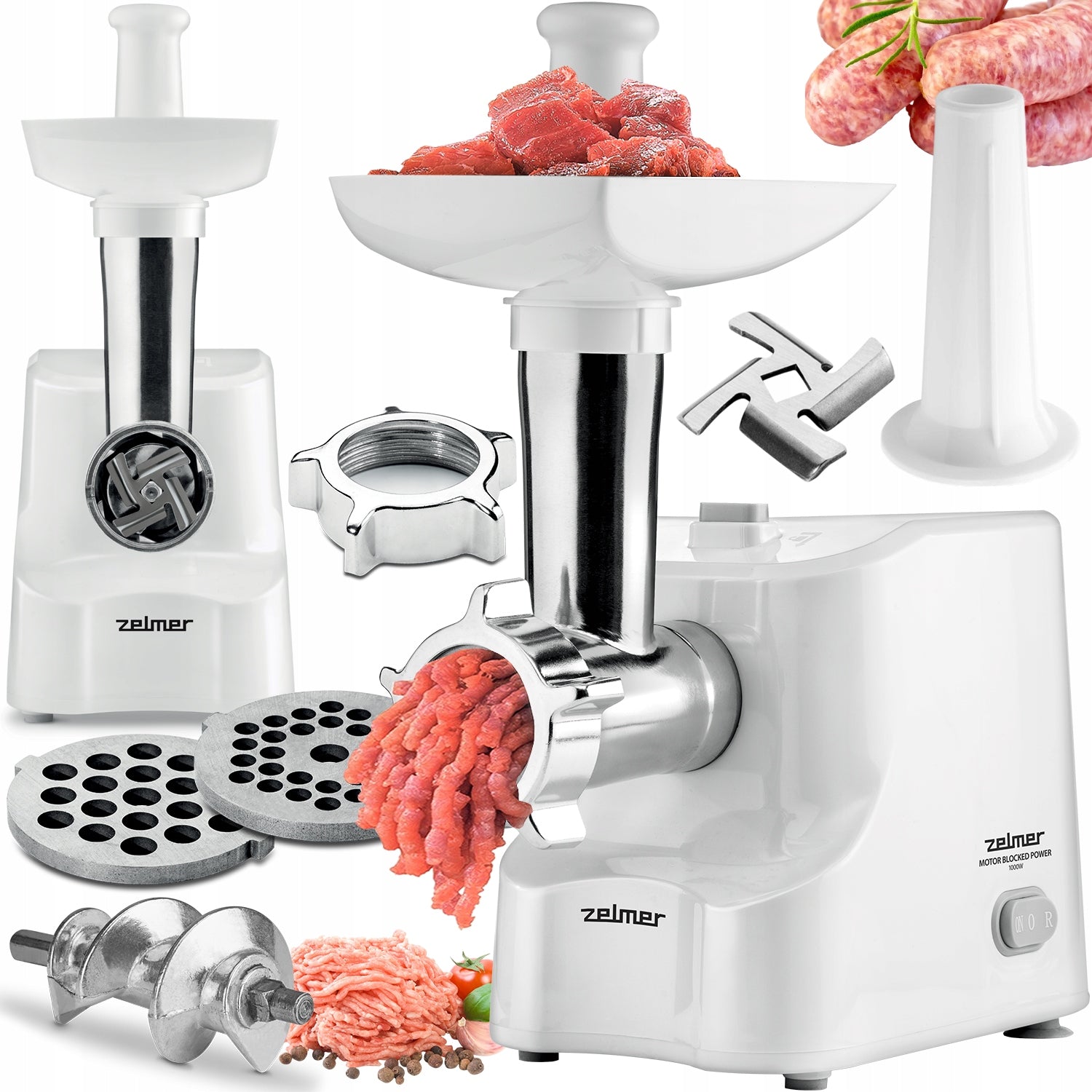 Meat grinder Zelmer ZMM1010B silver/grey 1000 W Brand Zelmer