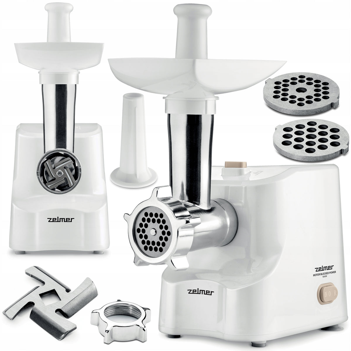 Meat grinder Zelmer ZMM1011 white 1000 W