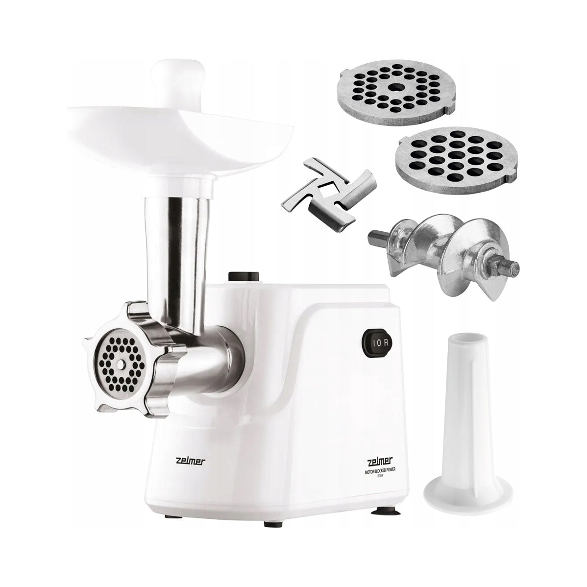 Meat grinder Zelmer ZMM1018B white 1000 W