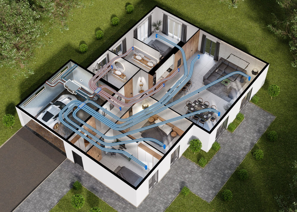 Mechanical Ventilation Project with Stamp Manufacturer code HG-Hava Projekt z pieczątką