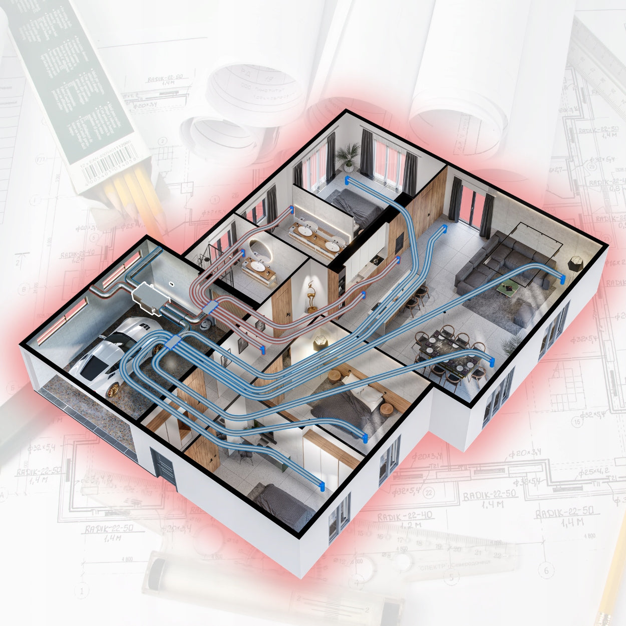 Mechanical Ventilation Project with Stamp