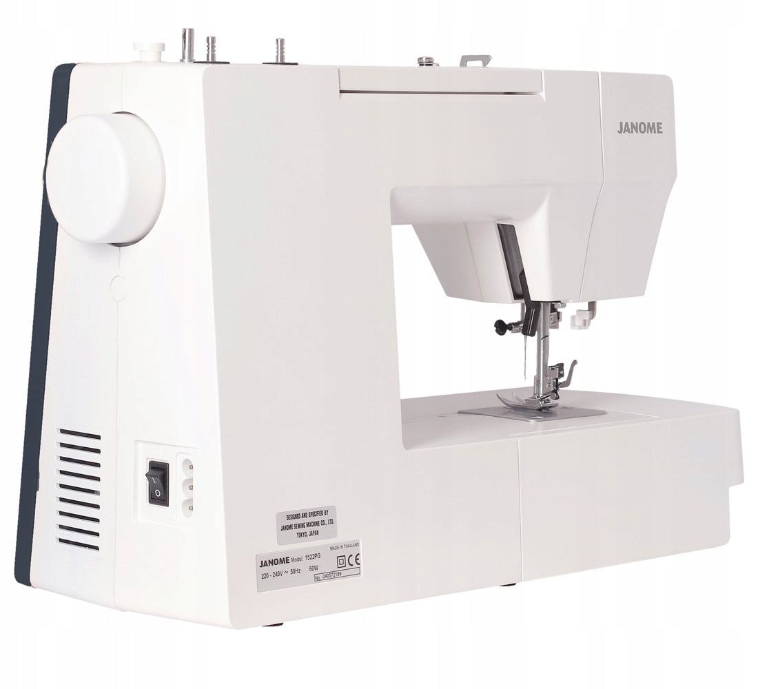 Mechanical sewing machine Janome 1522 DG dark grey + sewing courses Model 1522 DG