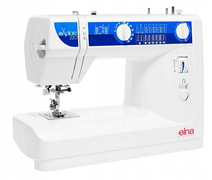 Mechanical strong sewing machine Elna 220 eX + courses Packaging status original