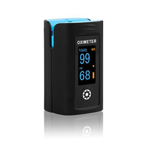 Medical Finger Pulse Oximeter PC-60FW Bluetooth Color black