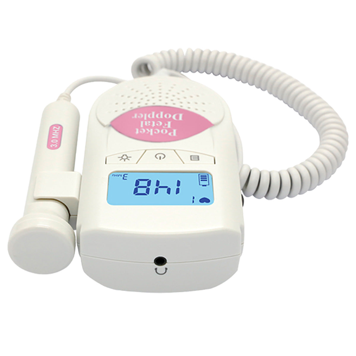 Medical fetal heart rate detector JUMPER JPD-100S6 3MHz doppler pink Medical device yes