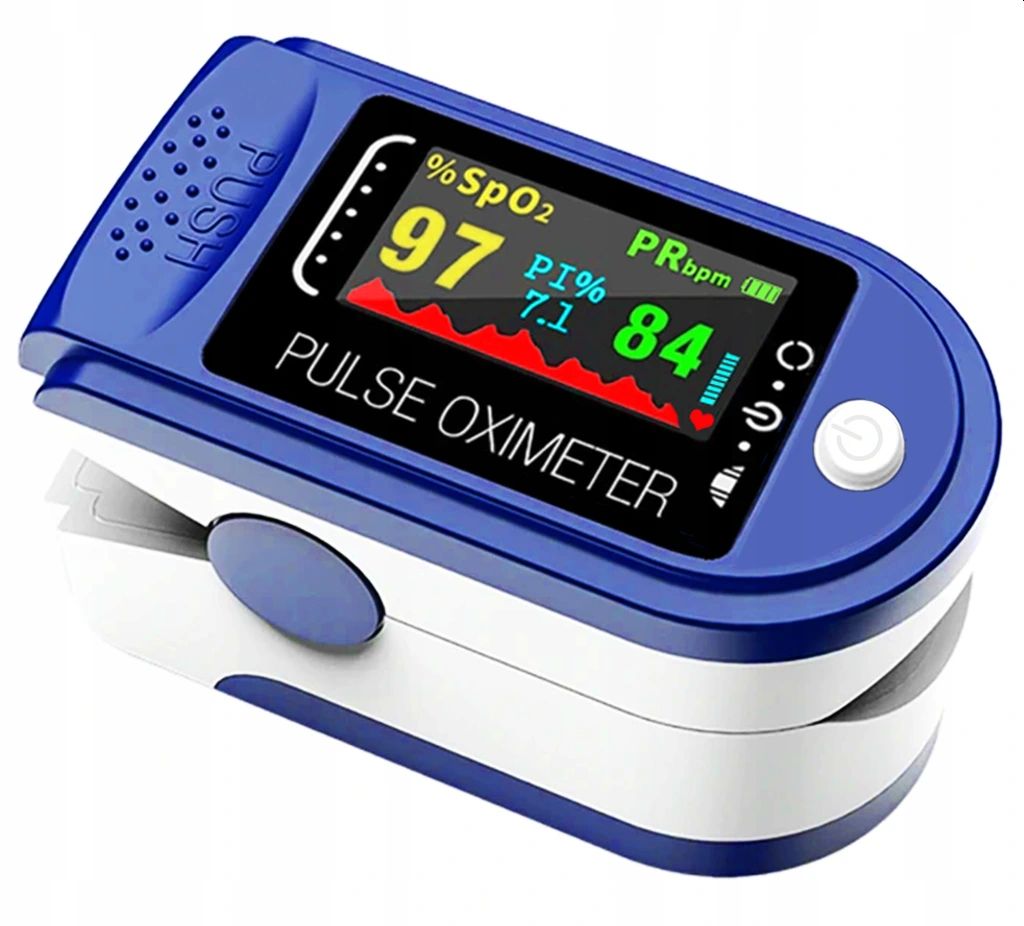 Medical pulse oximeter HEART RATE MONITOR + perfusion index