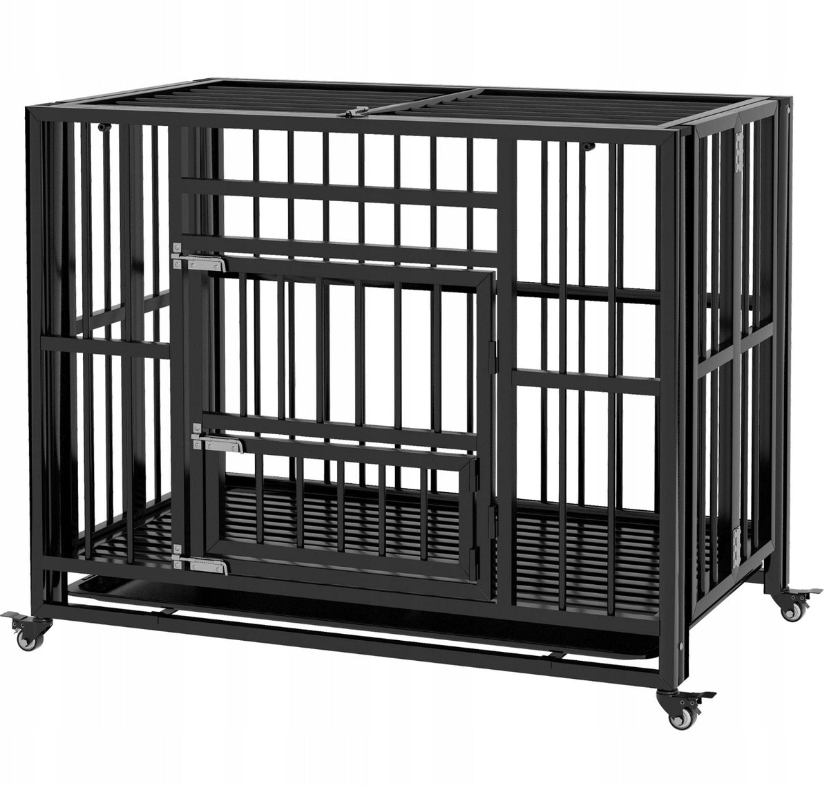 Medium Small Aluminum Dog Playpen with Floor 93,5x57,5x77,5cm Cage