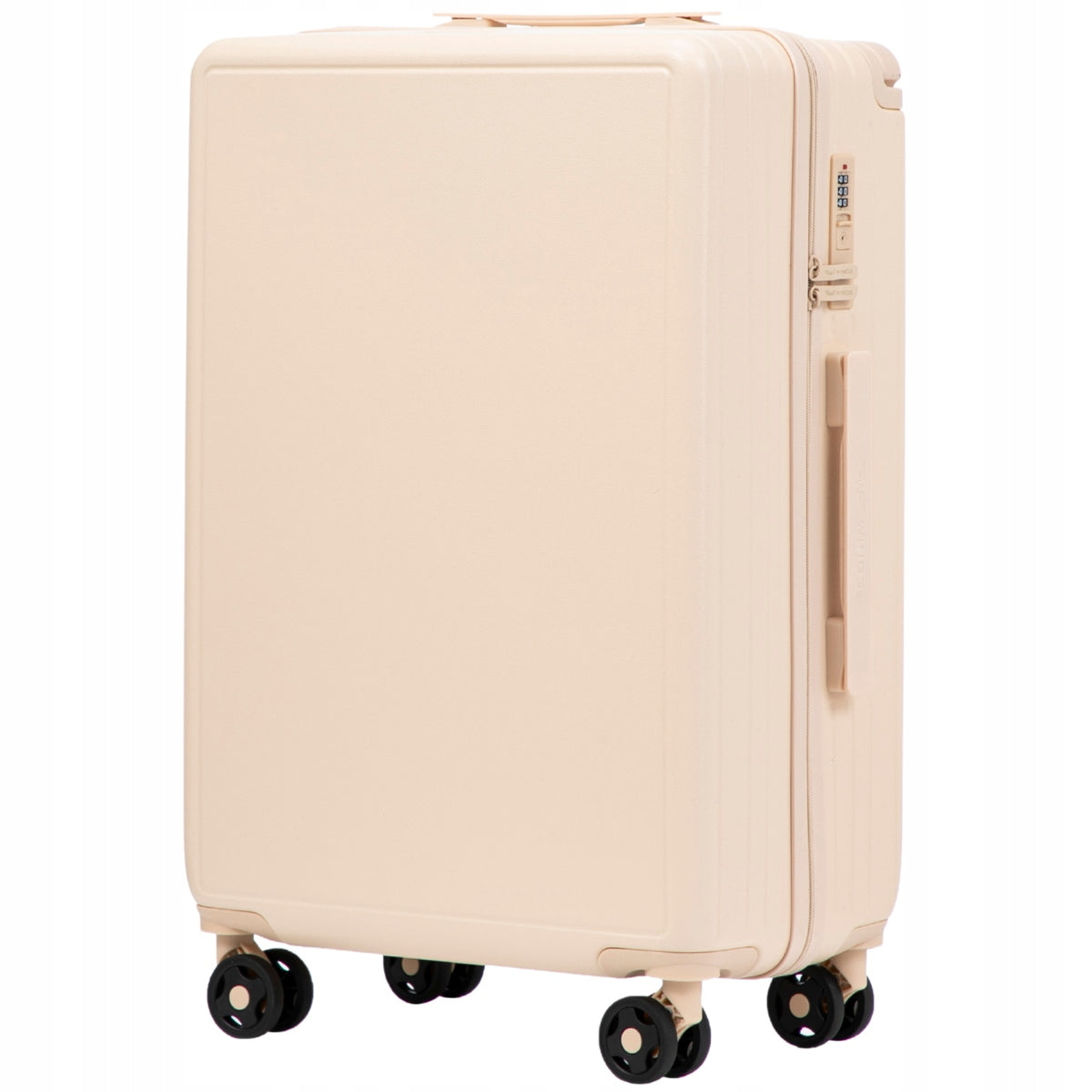 Medium Suitcase WINGS on 4 Wheels Solid Travel Luggage Hard with ABS+ Manufacturer code BNT01-M-D.WHITE