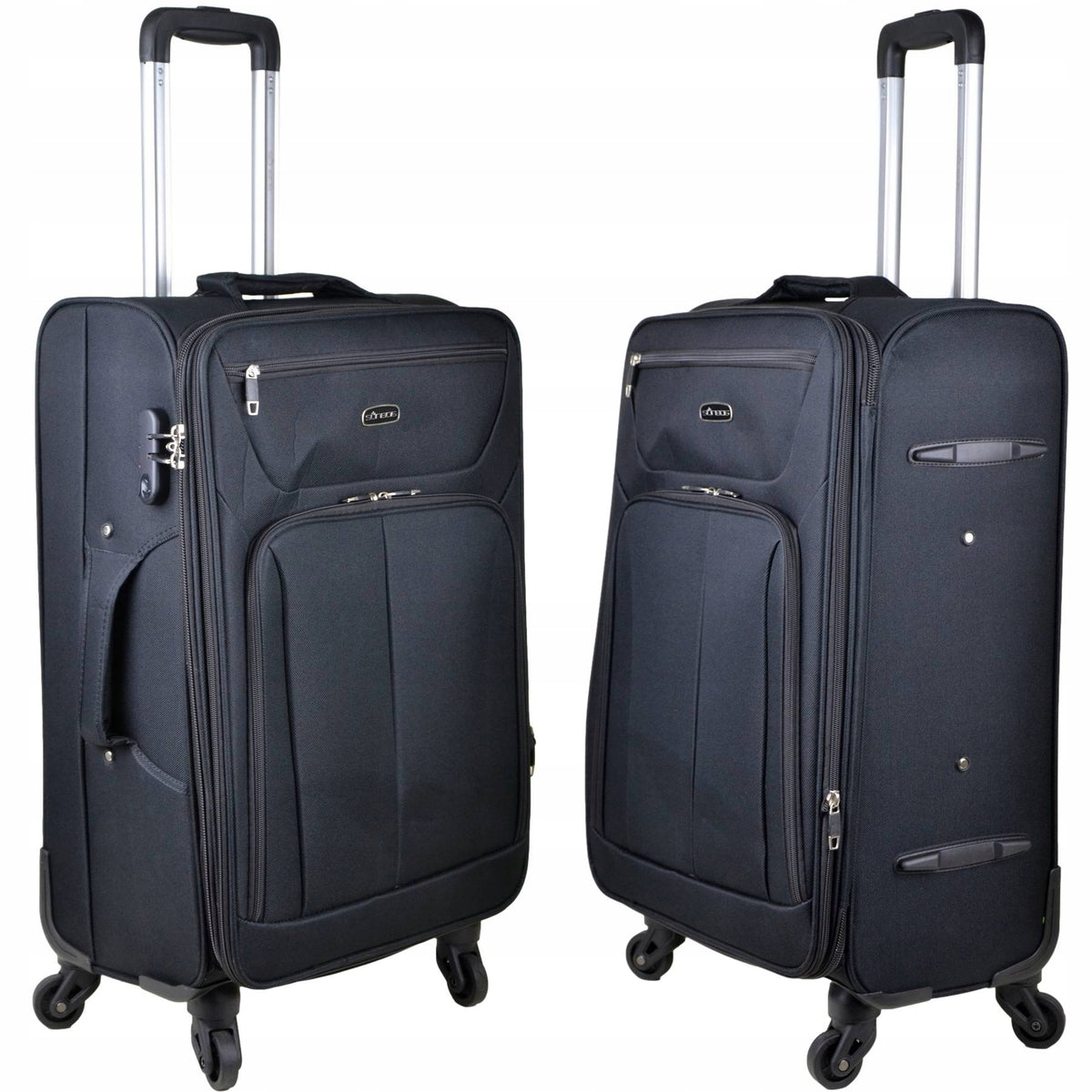 Medium material suitcase on wheels SunBag TravelMaster 67 cm- 70 liters