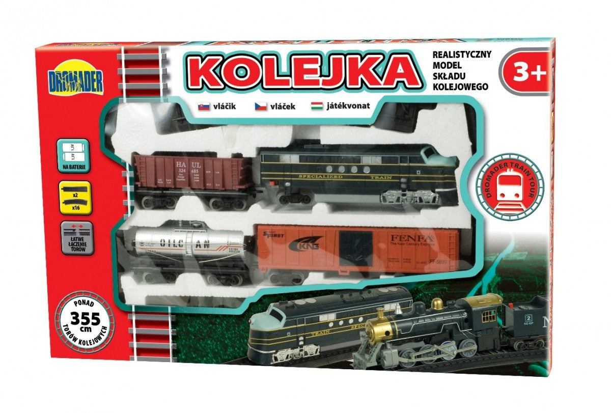 Medium railway 355 cm + 3 carriages Dromader ZD-5088 Manufacturer code ZD-5088