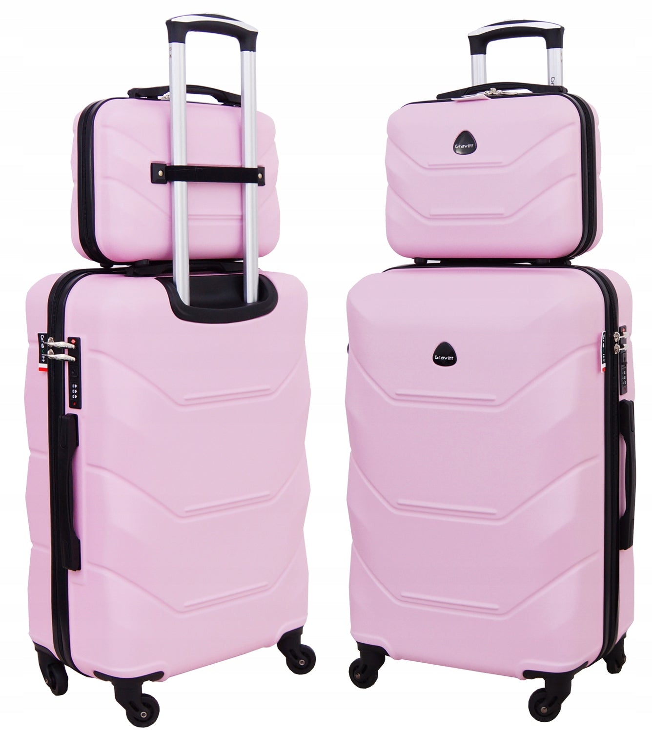 Medium suitcase + chest set Gravitt 950 ABS wheels 360 combination lock