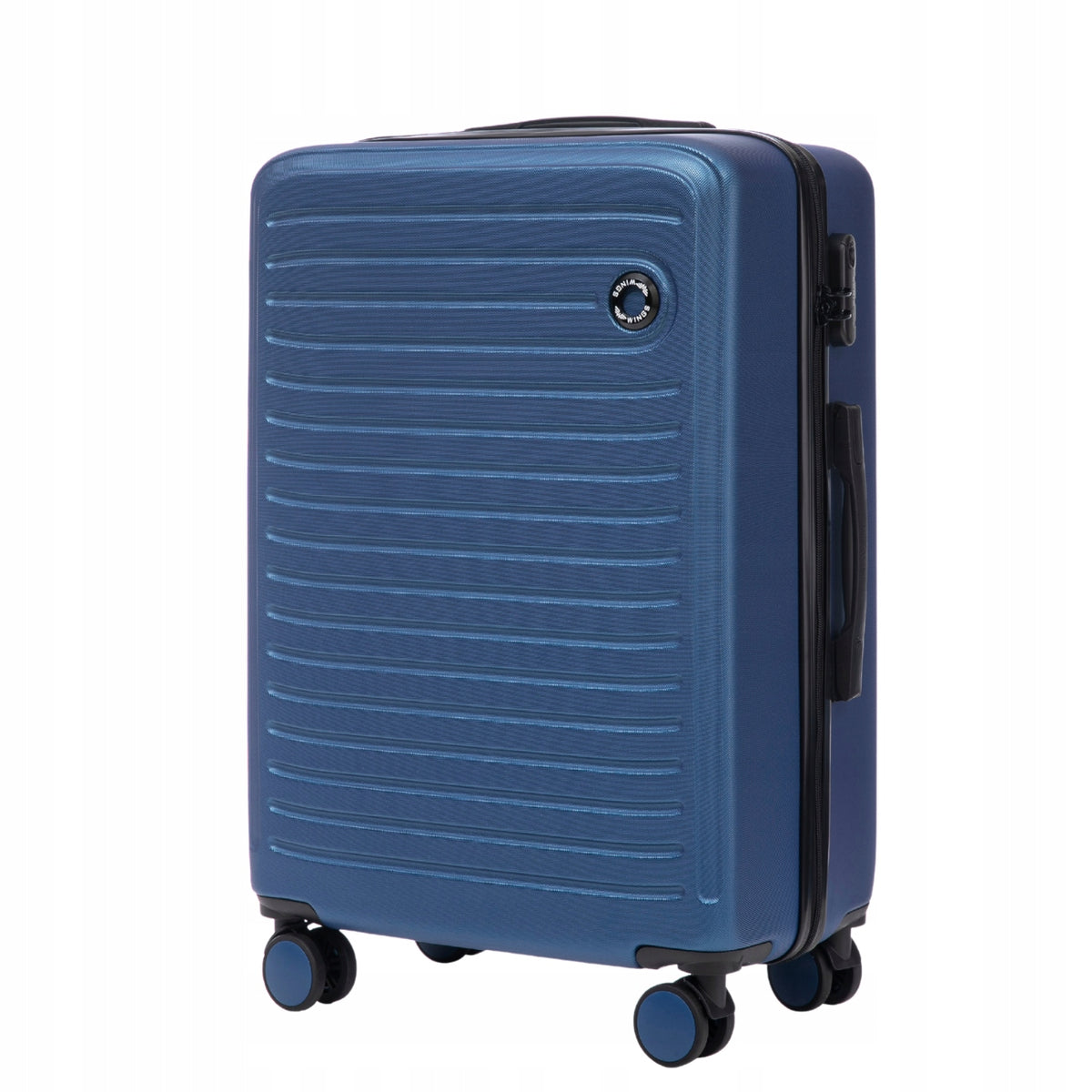 Medium suitcase made of ABS hard travel luggage sent XL on 4 wheels WINGS Manufacturer code CT01-M-M.BLUE