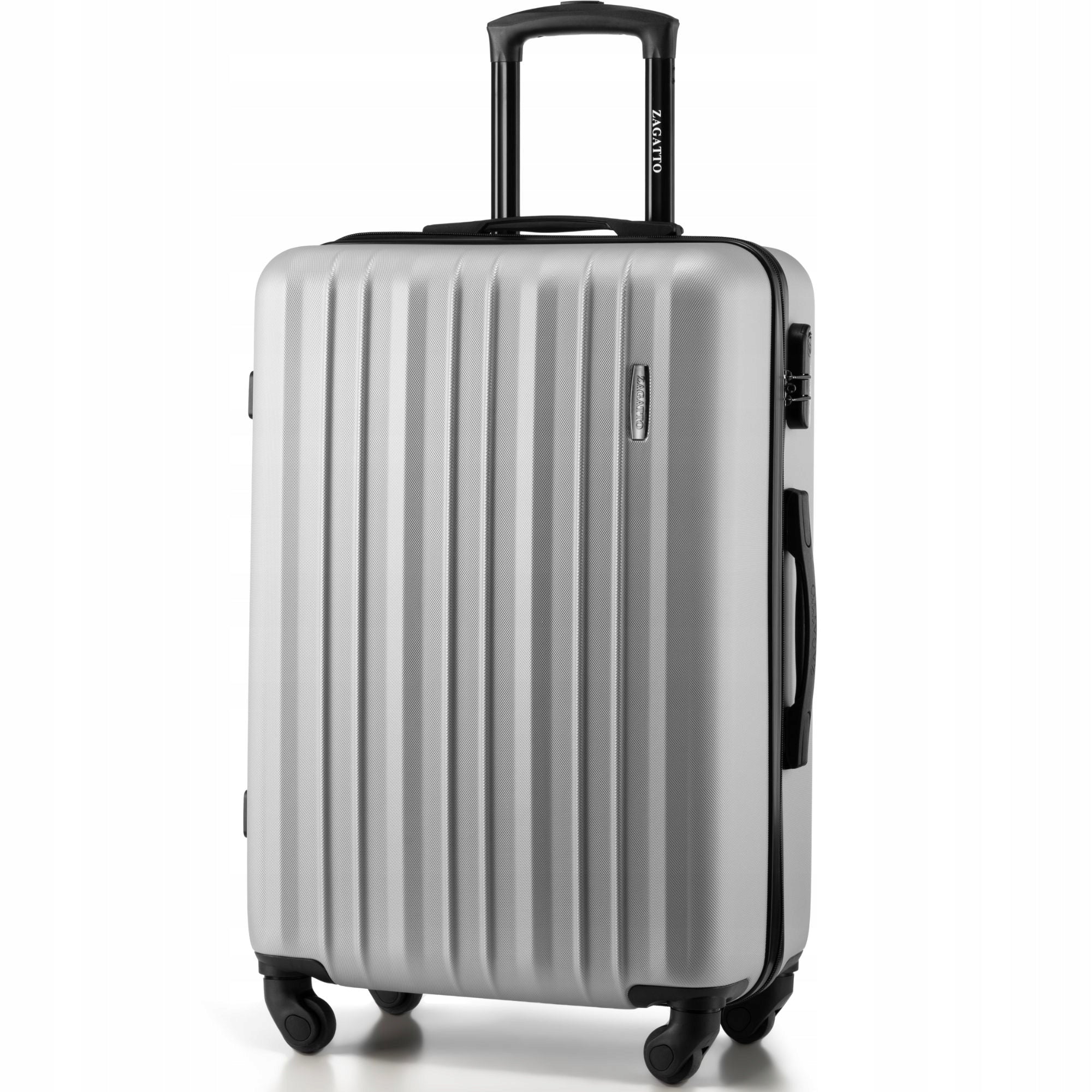 Medium travel suitcase with wheels RYANAIR WIZZAIR hard 3 COLORS ZAGATTO