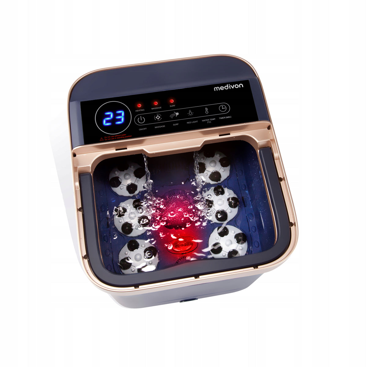 Medivon Hydro Shiatsu Foot Water Massager, Acupressure, Heating Manufacturer code Hydro