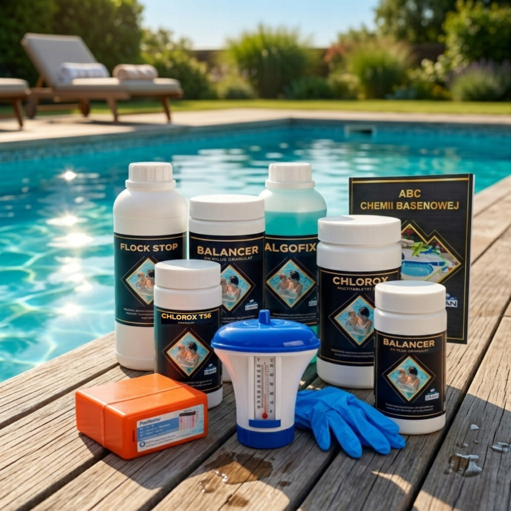 Mega Pool Starter Kit 10in1 Multitablets 200g Chlorine Shock Antialgae Manufacturer code Zestaw 10w1 200g