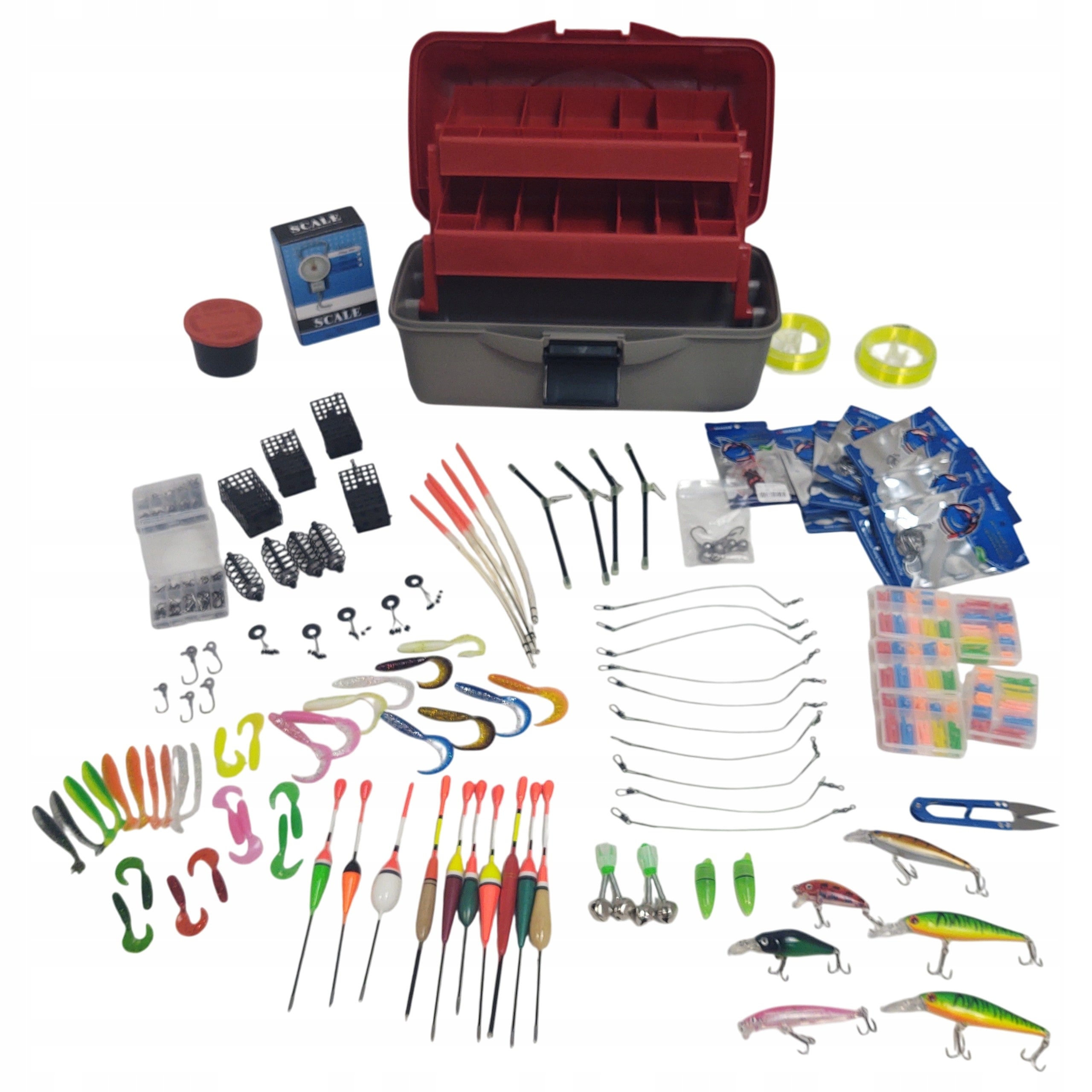 Mega large fishing box fishing set 429e float spinning gift