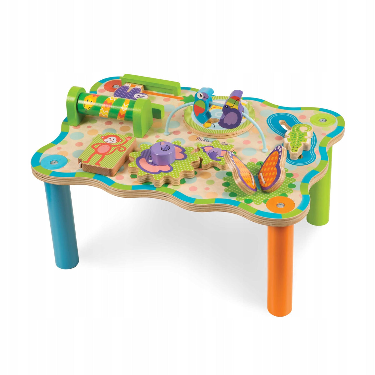 Melissa Doug Wooden Jungle Task Table for Kids 3+ Model 4012