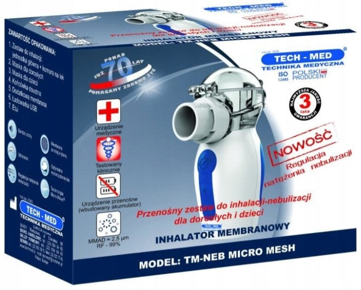 Membrane inhaler MICRO MESH TECH-MED 1 pc. Manufacturer of a medical device Tech-med