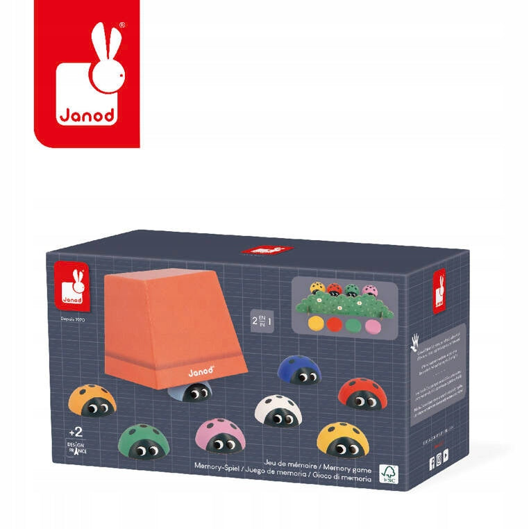 Memo Ladybugs Memory Game for Kids Color Recognition 2 Years+ Janod Color multicolor