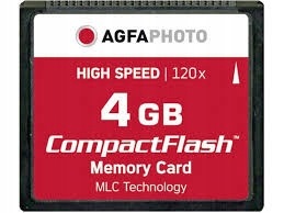 Memory Card AgfaPhoto Compact Flash 4GB High Speed 120x MLC Manufacturer AgfaPhoto