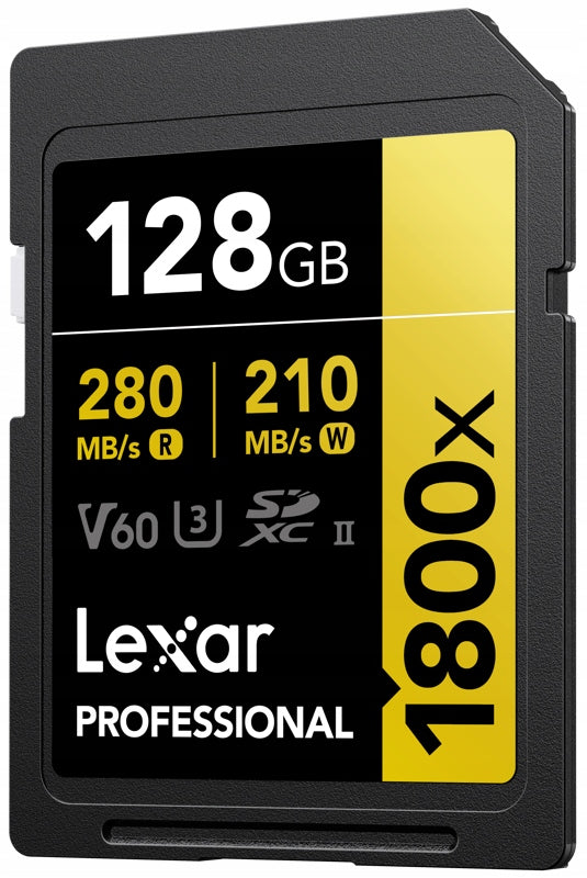 Memory card 128GB Lexar Pro SDXC Pro 1800x U3 UHS-II R280/W210 (V60) 128G