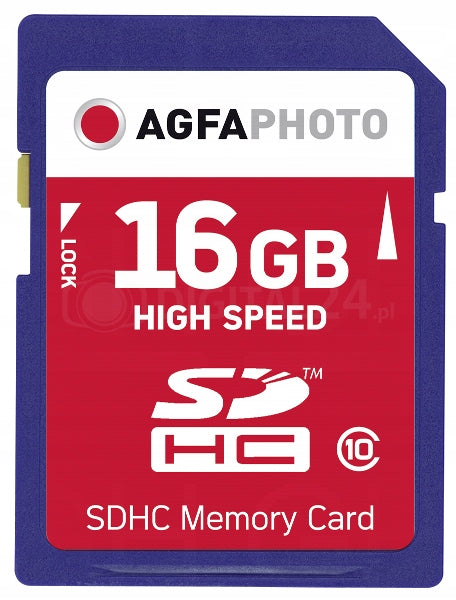 Memory card AgfaPhoto SDHC 16GB High Speed Class 10 UHS I EAN (GTIN) 4250255101694