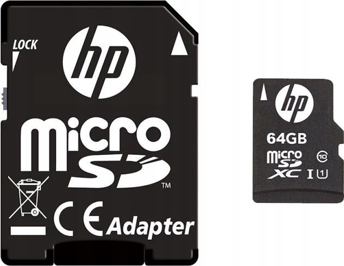 Memory card HP microSDXC U1 Claas 10 64GB + Adapter Manufacturer HP