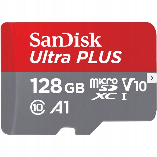Memory card SanDisk Ultra Plus microSDXC 128 GB + adapter