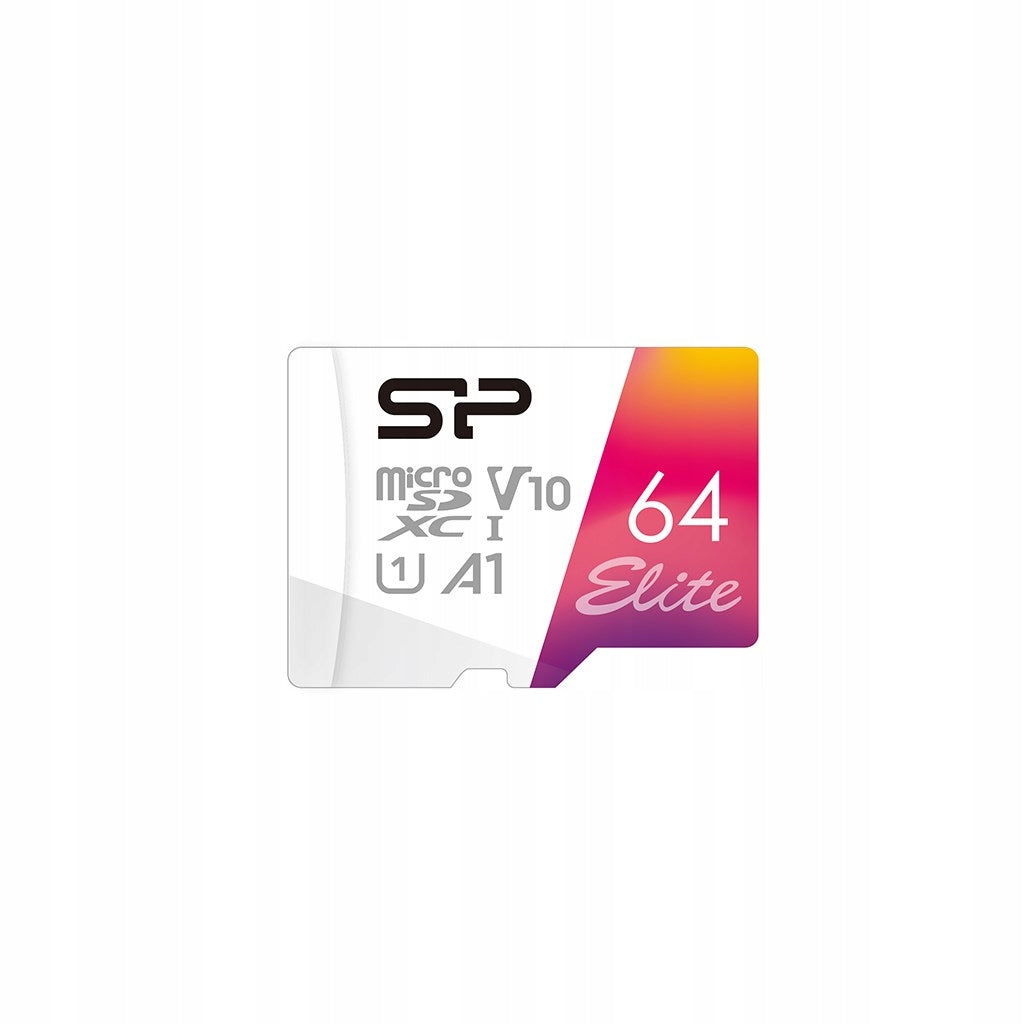 Memory card Silicon Power microSDXC Elite 64GB CL10 UHS-1/U1 A1