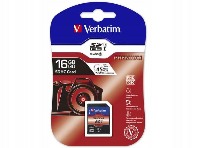Memory card Verbatim Premium 16GB SDHC