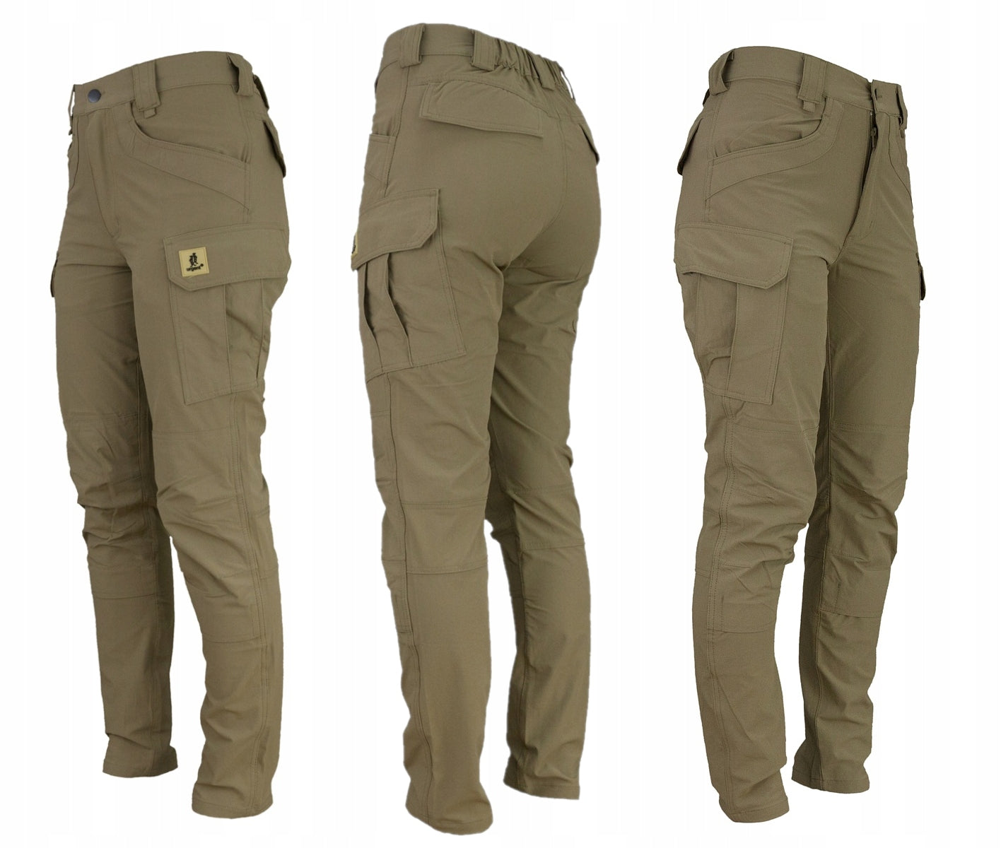 Men's Cargo Pants Fishing Elastic Khaki Outdoor URGENT r. 56