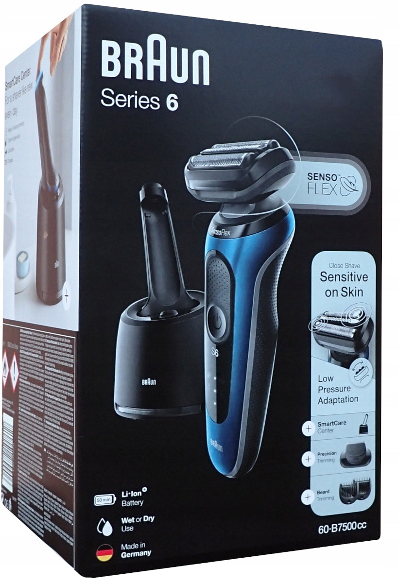 Men's Electric Shaver Braun 60-B7500cc Shaver + Trimmer + Base