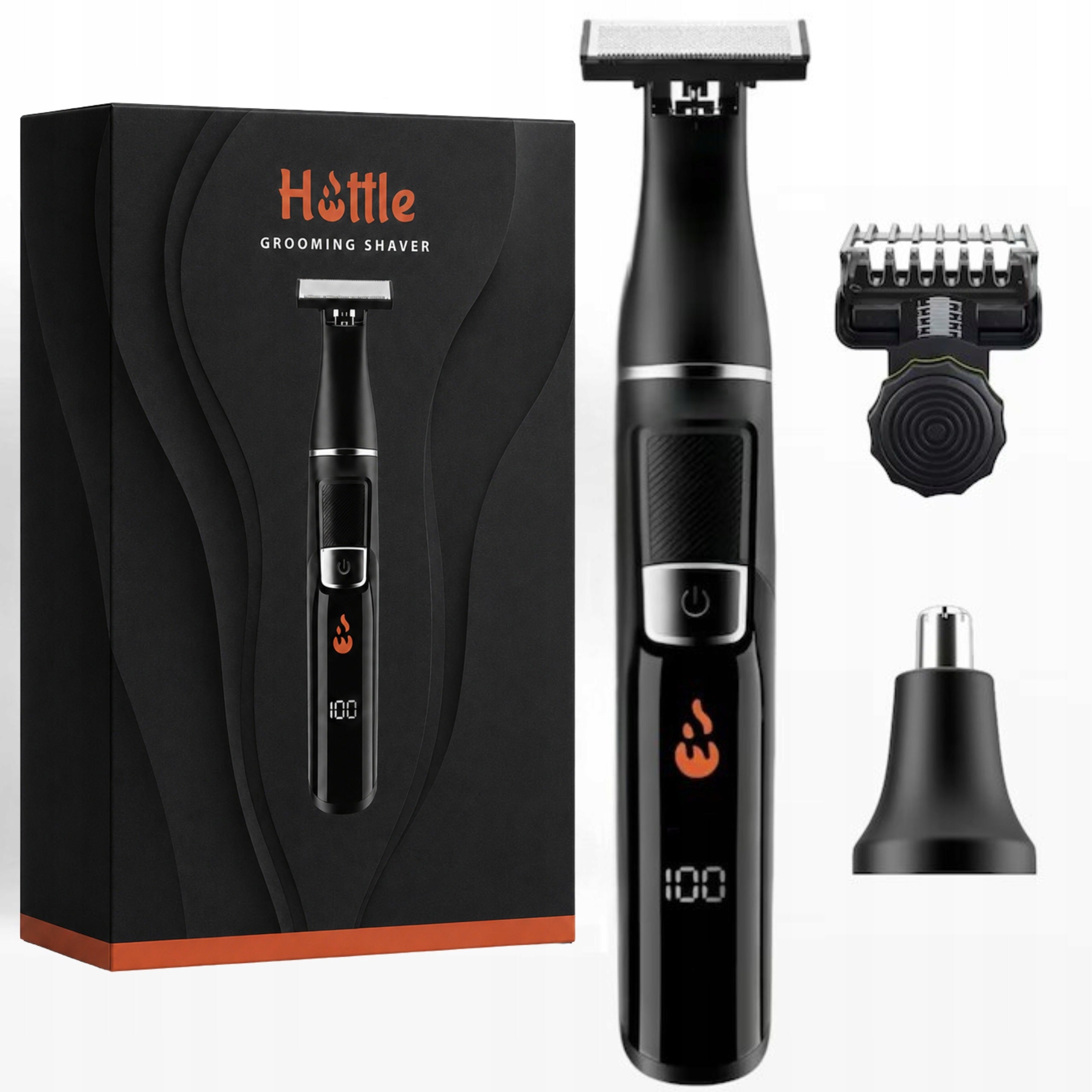 Men's Electric Shaver HOTTLE Fast Shave No Irritation Black Shaver
