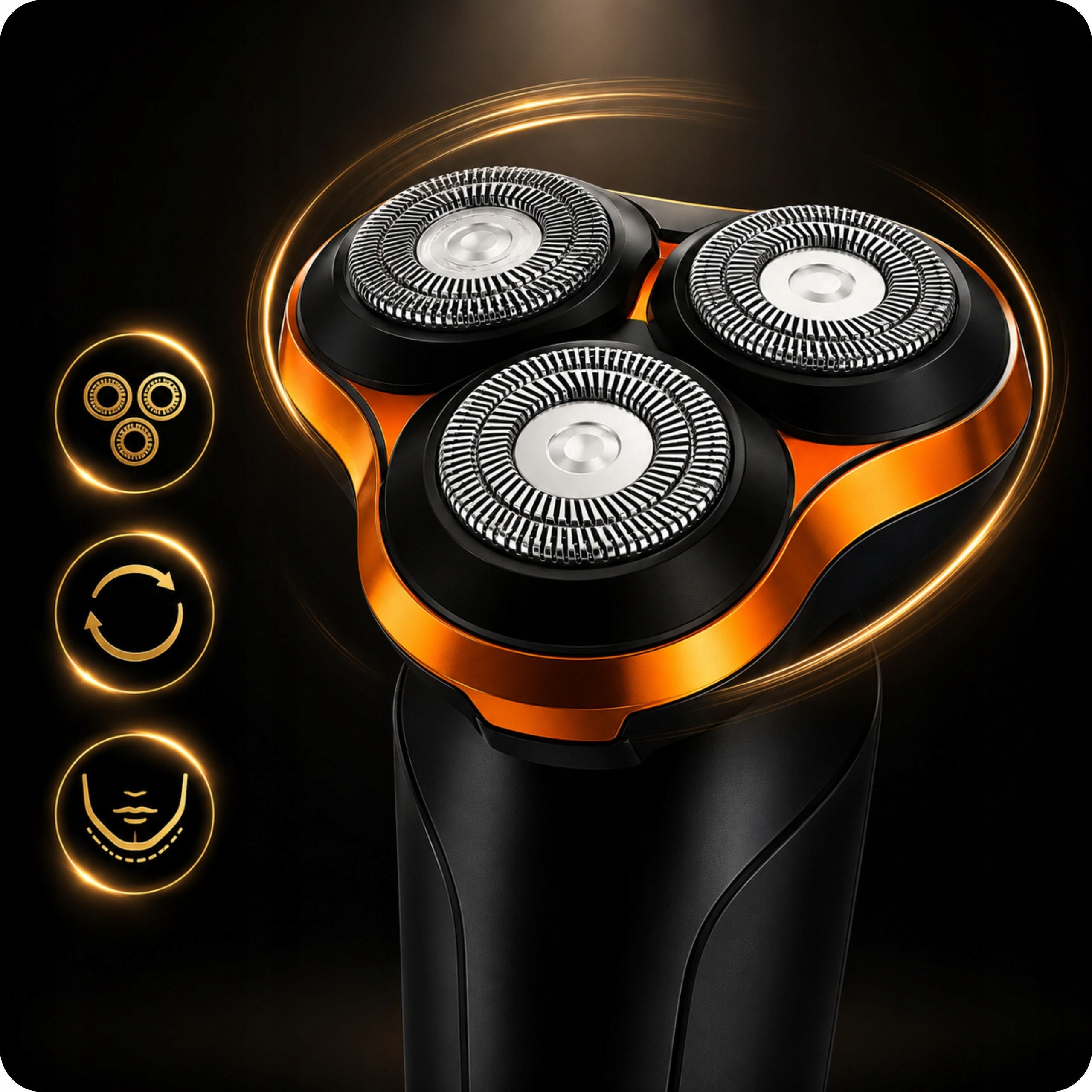 Men's Electric Shaver for Beard Geemy GM-9010 LED 120 min work Packaging status original