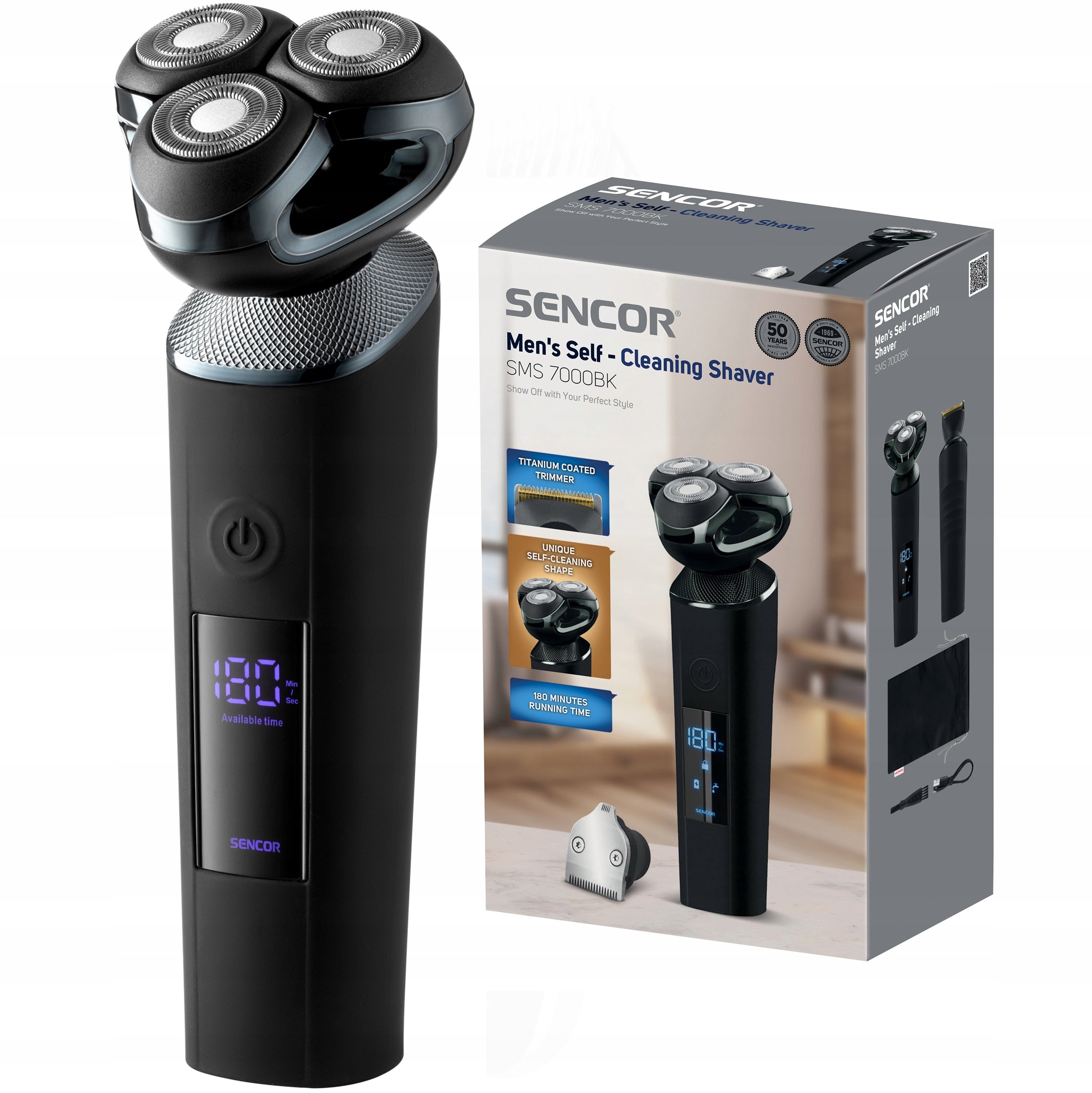 Men's Electric Shaving Machine SMS 7000BK