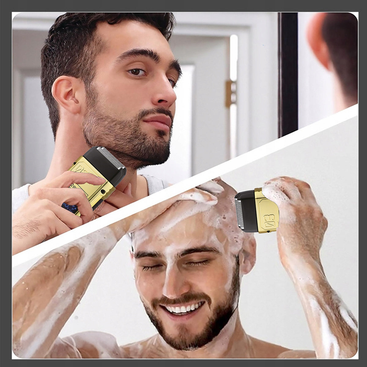 Men's Foil Shaver for Shaving Beard Head Hair Wireless Packaging status original