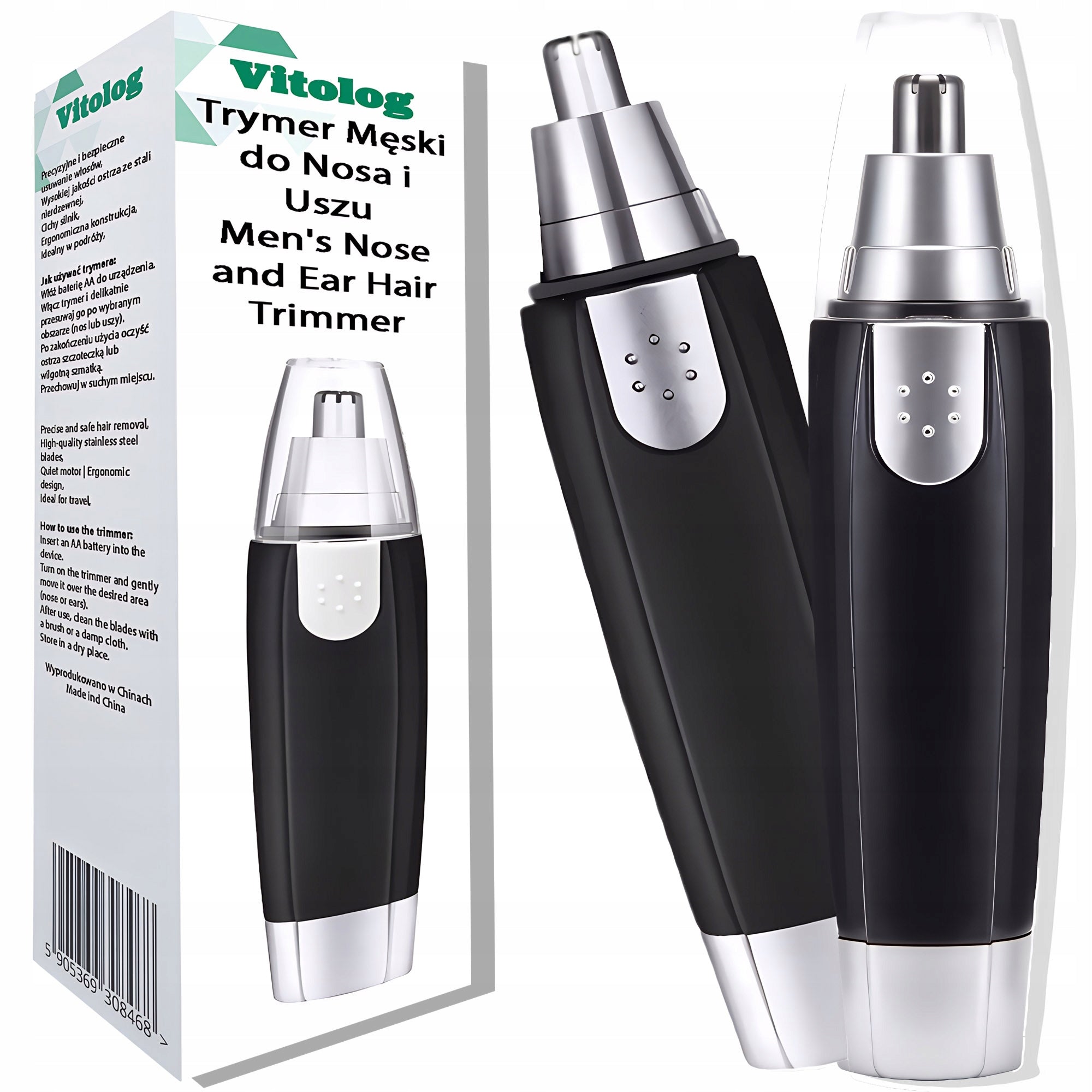Men's Nose Trimmer Ear Hair Removal Nose Electric Men's Shaver