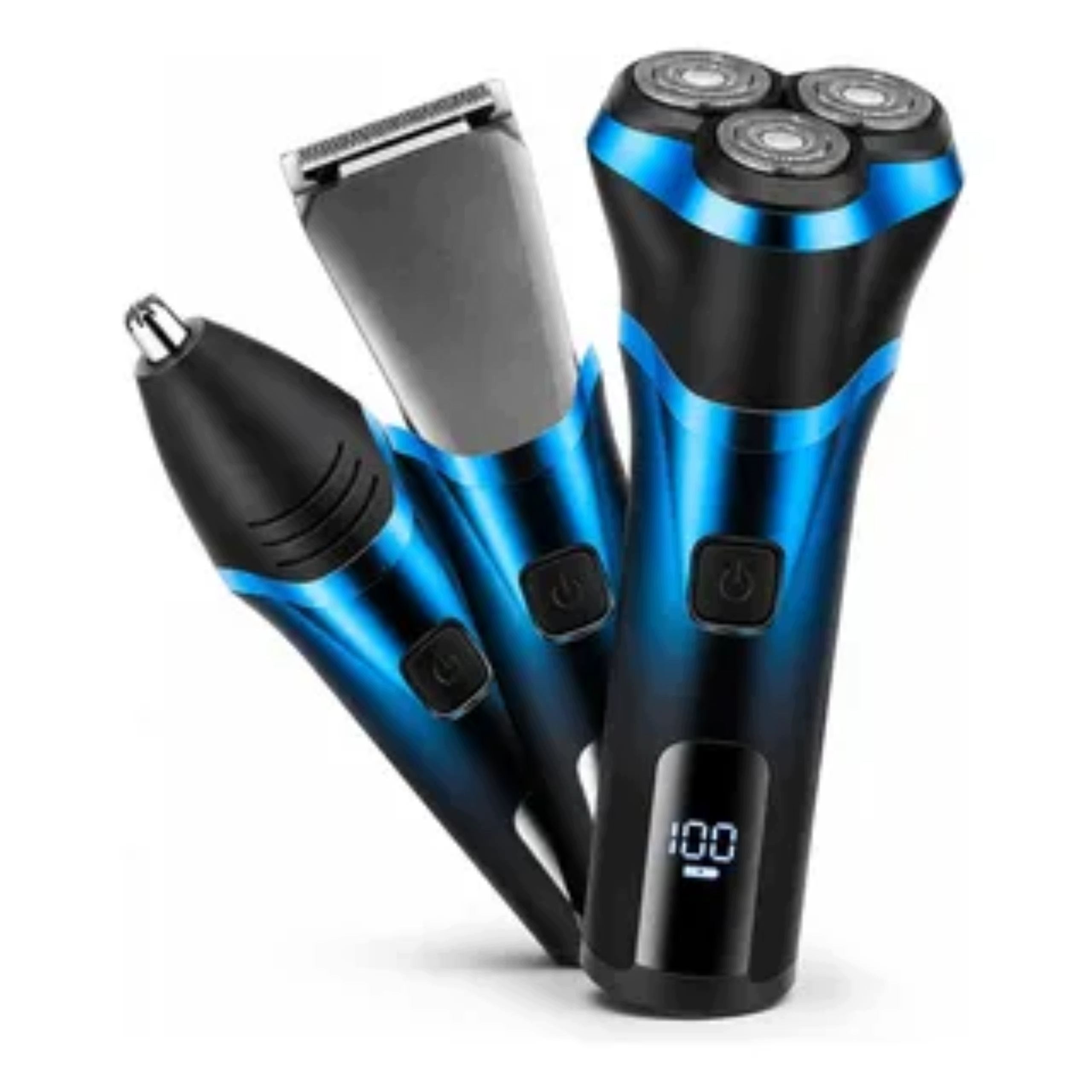 Men's Shaver 3in1 Electric Beard Trimmer Nose Ear Facial Ear LED Packaging status original