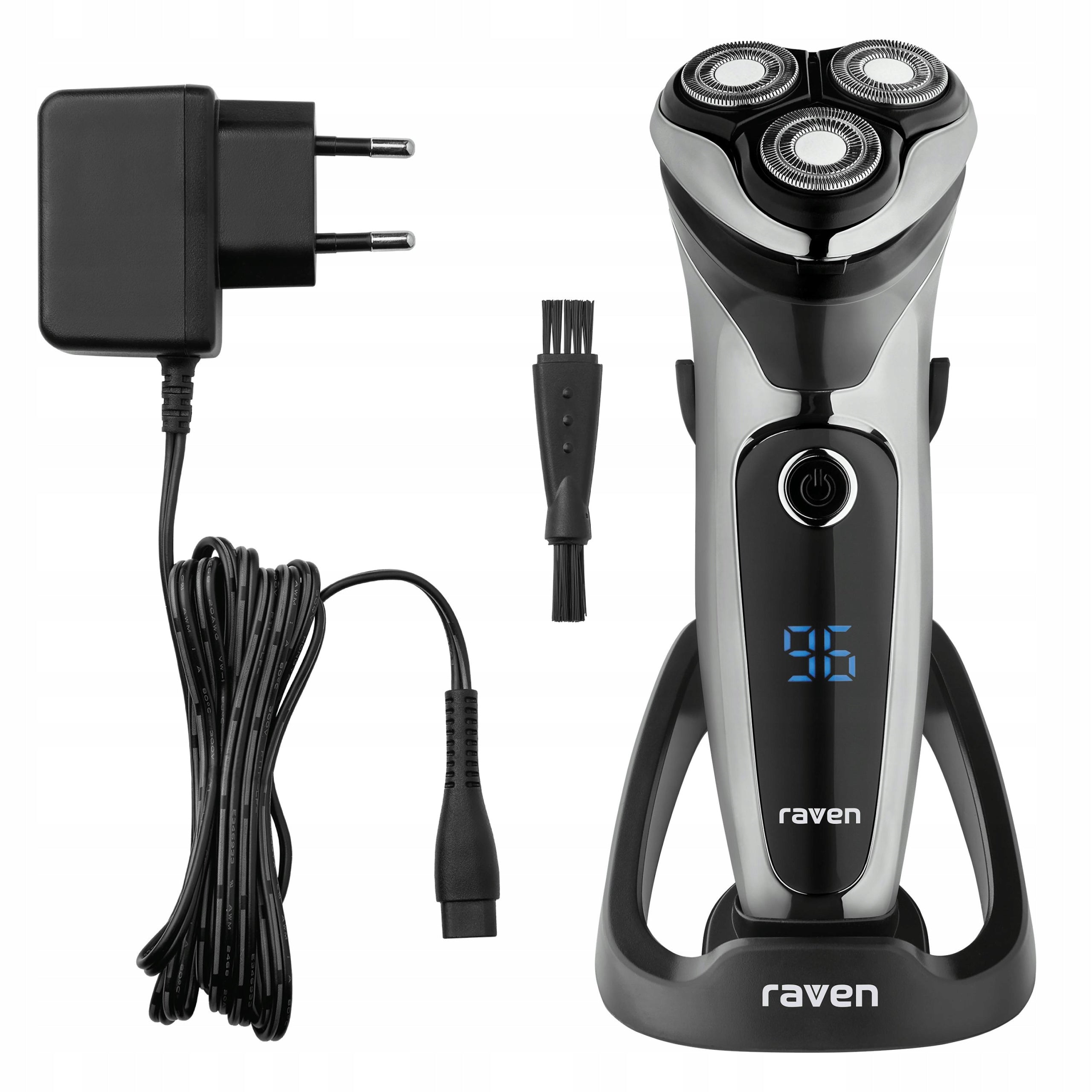 Men's rotary shaver RAVEN EGM003SX LED 99min Trimmer + charging station
