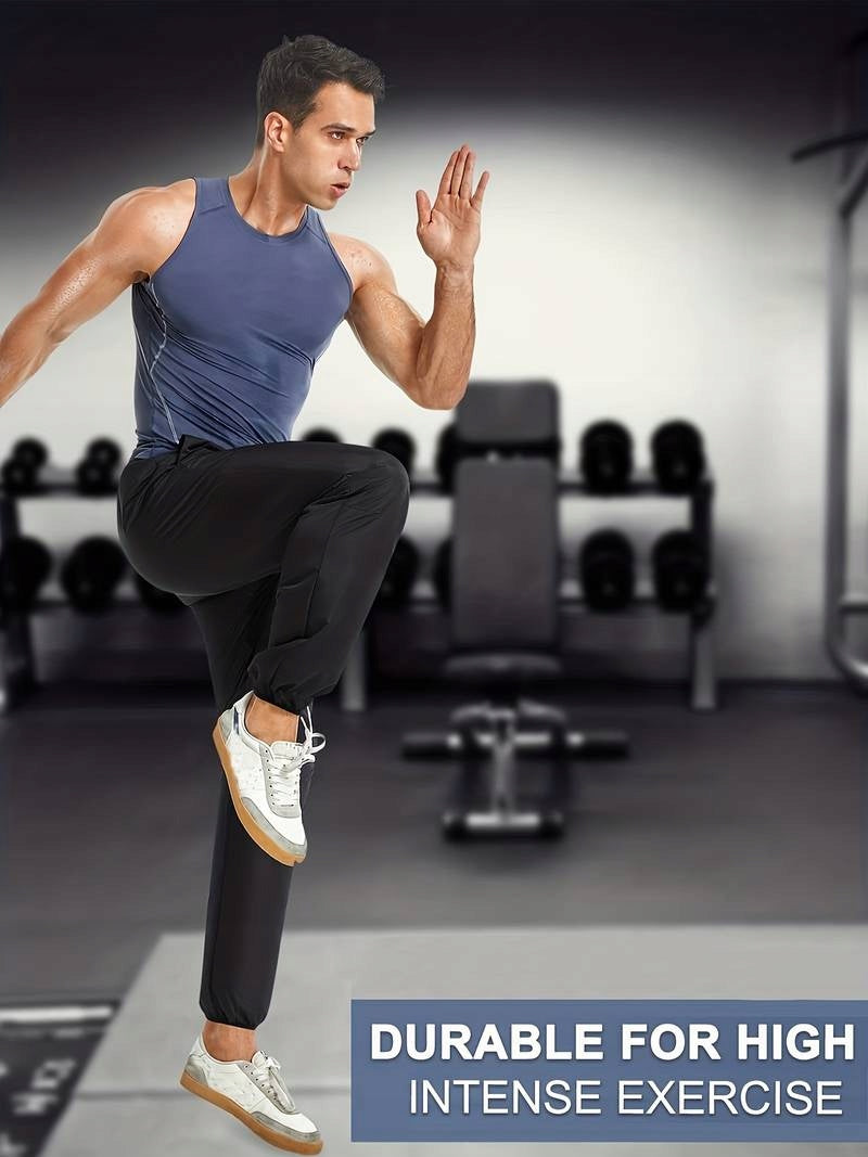 Men's sauna effect pants, size L Color black