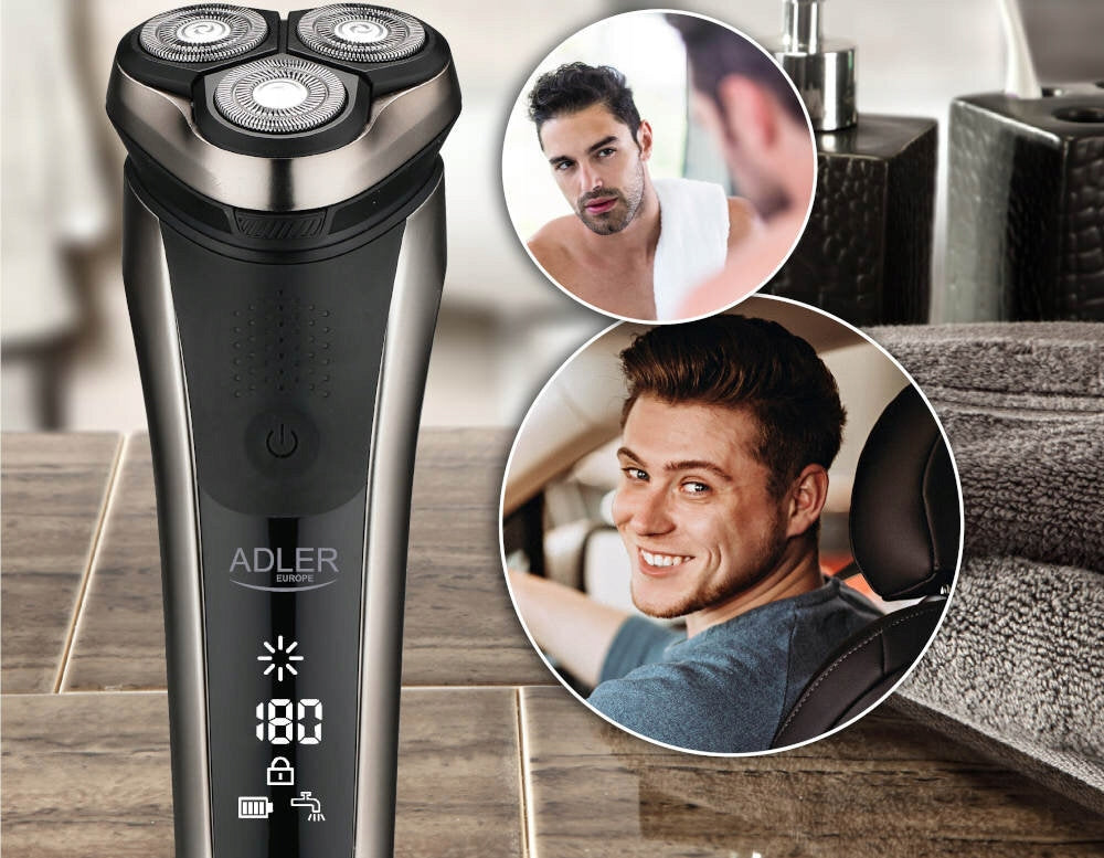 Men's shaver ADLER AD 2933 Black Trimmer Washable yes