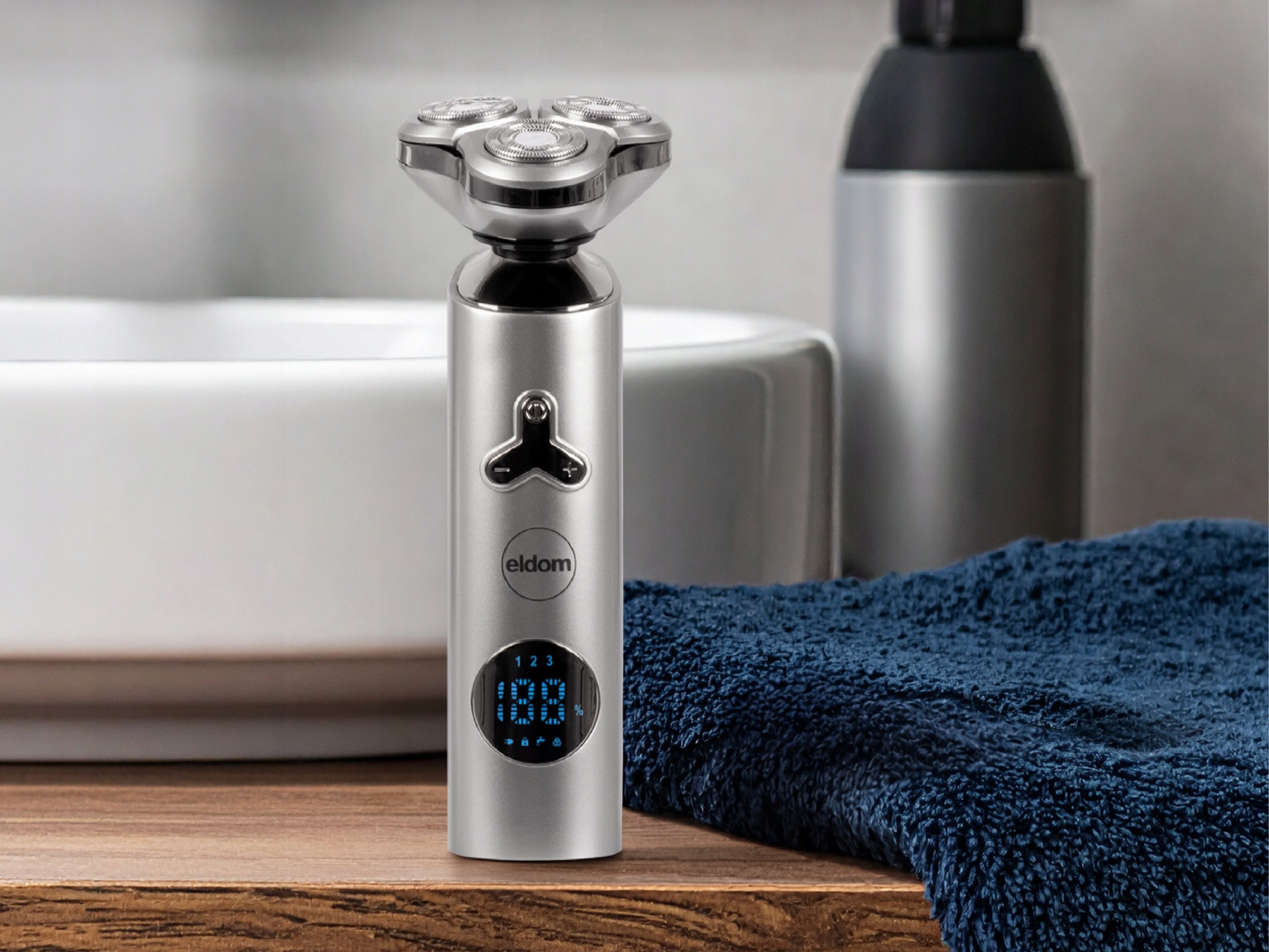 Men's shaver electric triple head G55 Eldom Packaging status original