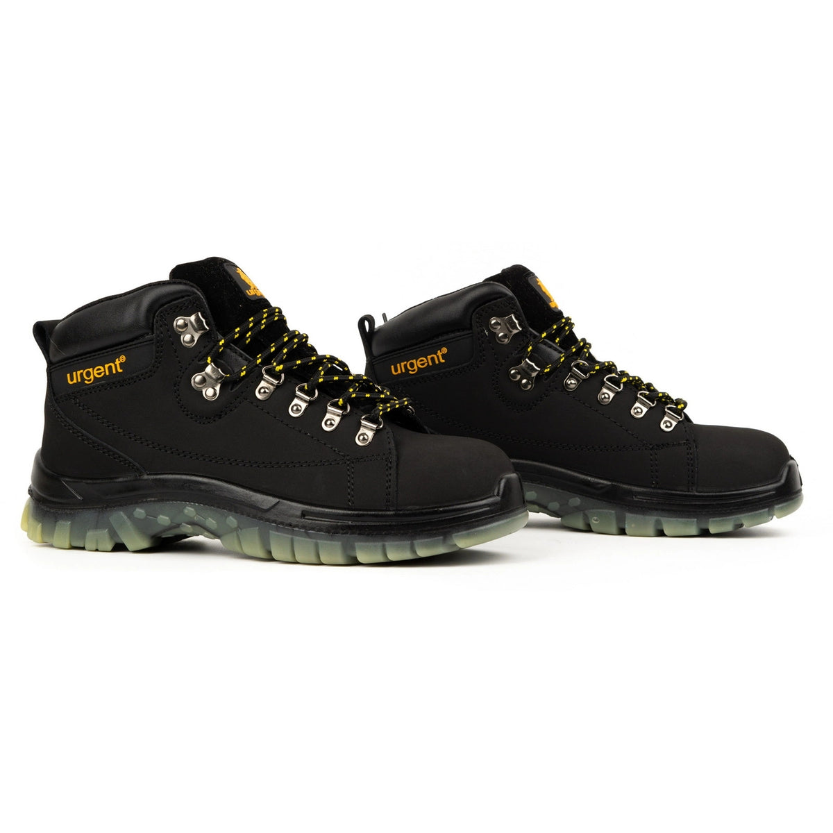 Men's shoes work shoes with toe cap URGENT 114S1 black 43