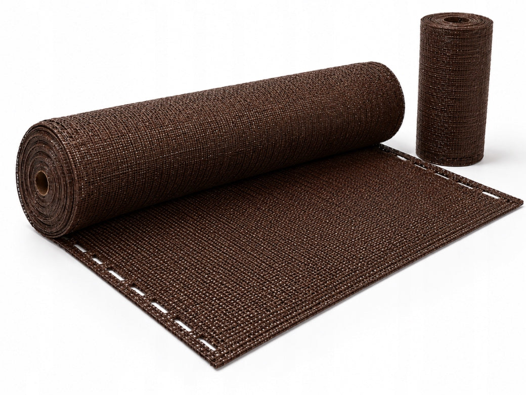 Mesh Fence Cover 1,5x10m HDPE Balcony Fence Cover BRONZE