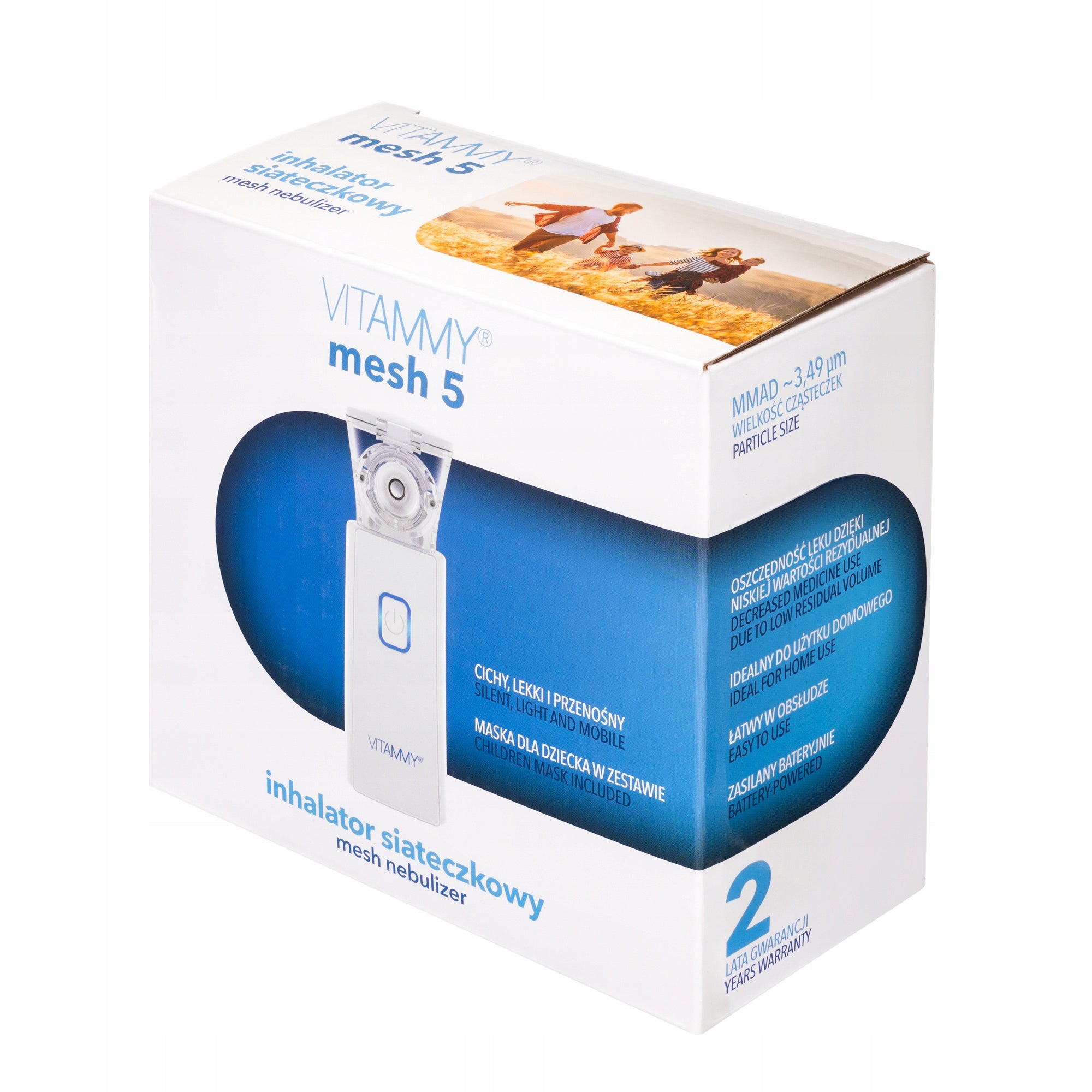 Mesh membrane nebuliser inhaler VITAMMY Mesh 5 0.2 ml/min Medical device yes
