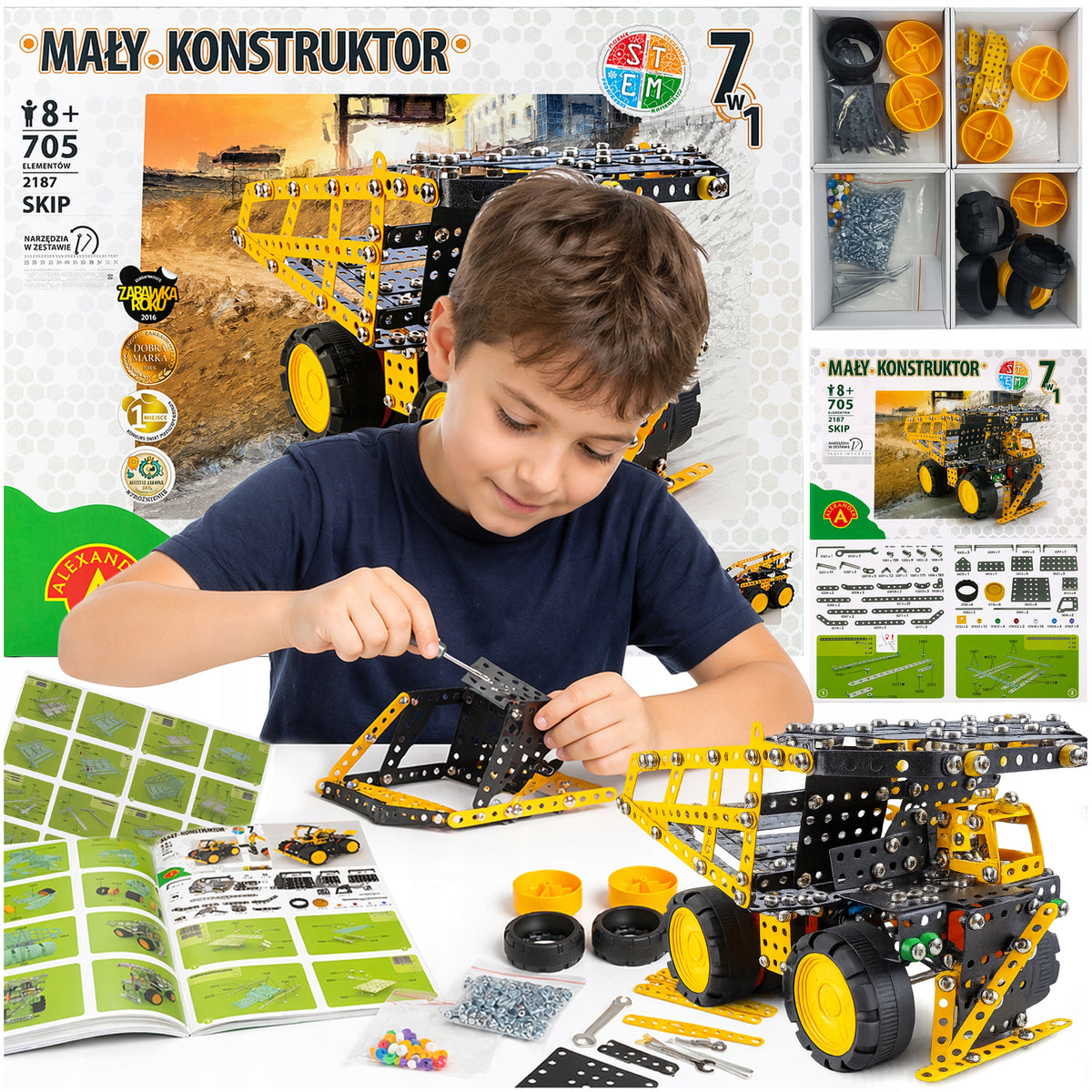 Metal Blocks for Twisting Small Builder 7in1