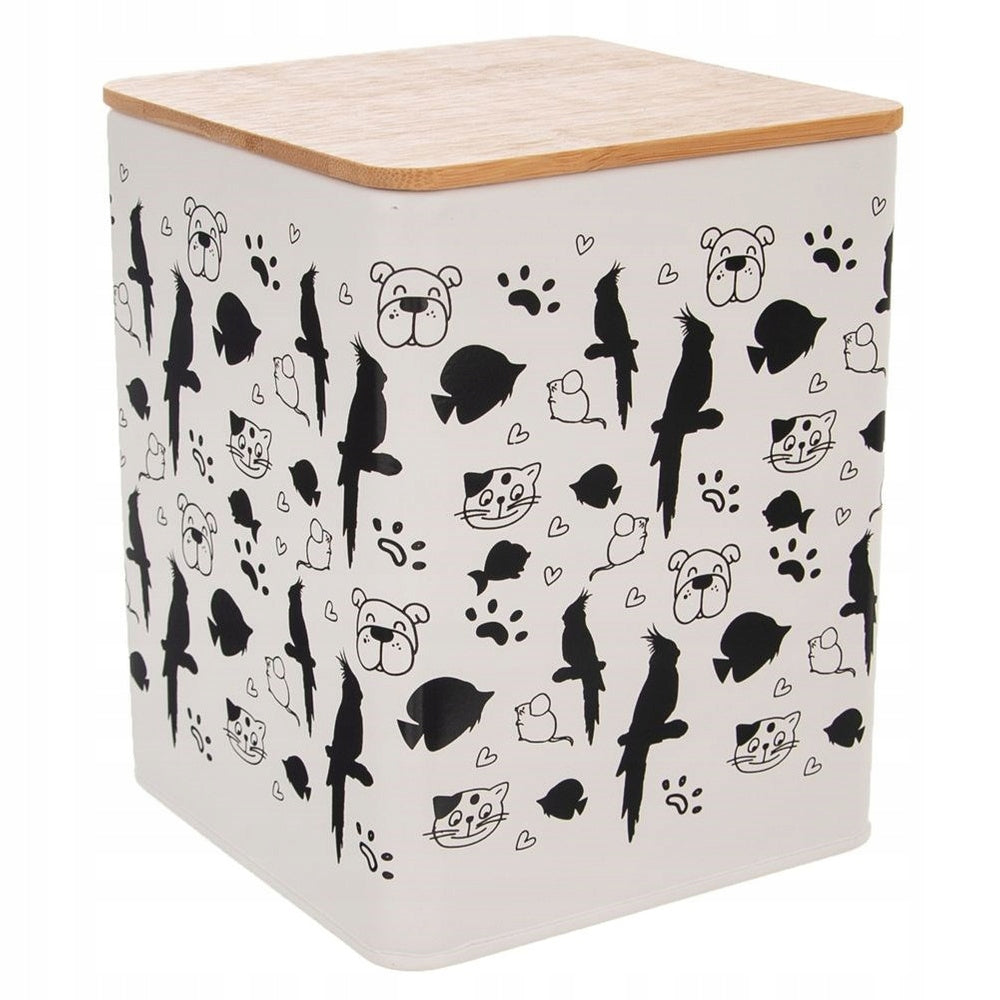 Metal Container Food Can Treats for Pet Cat Dog 3L Brand no brand