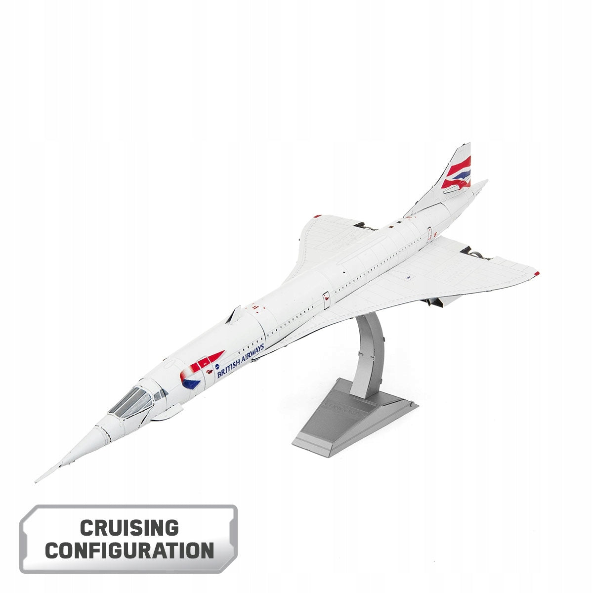 Metal Earth Concorde metal 3D model for folding. Packaging status original