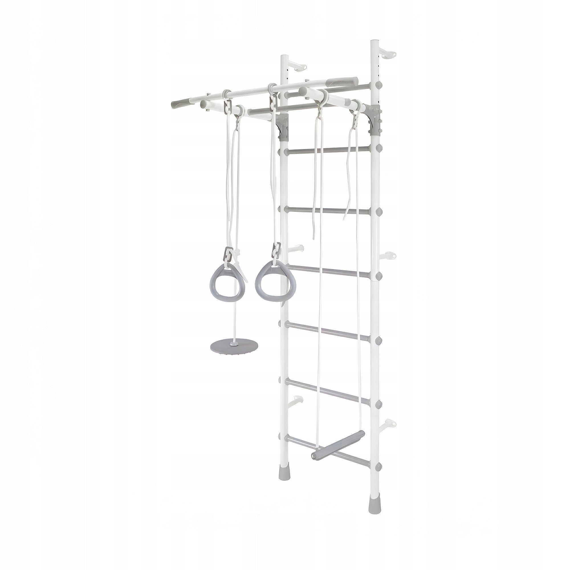 Metal Gymnastics Ladder for Child with Bar Vanilia White-Grey Brand Małpiszon