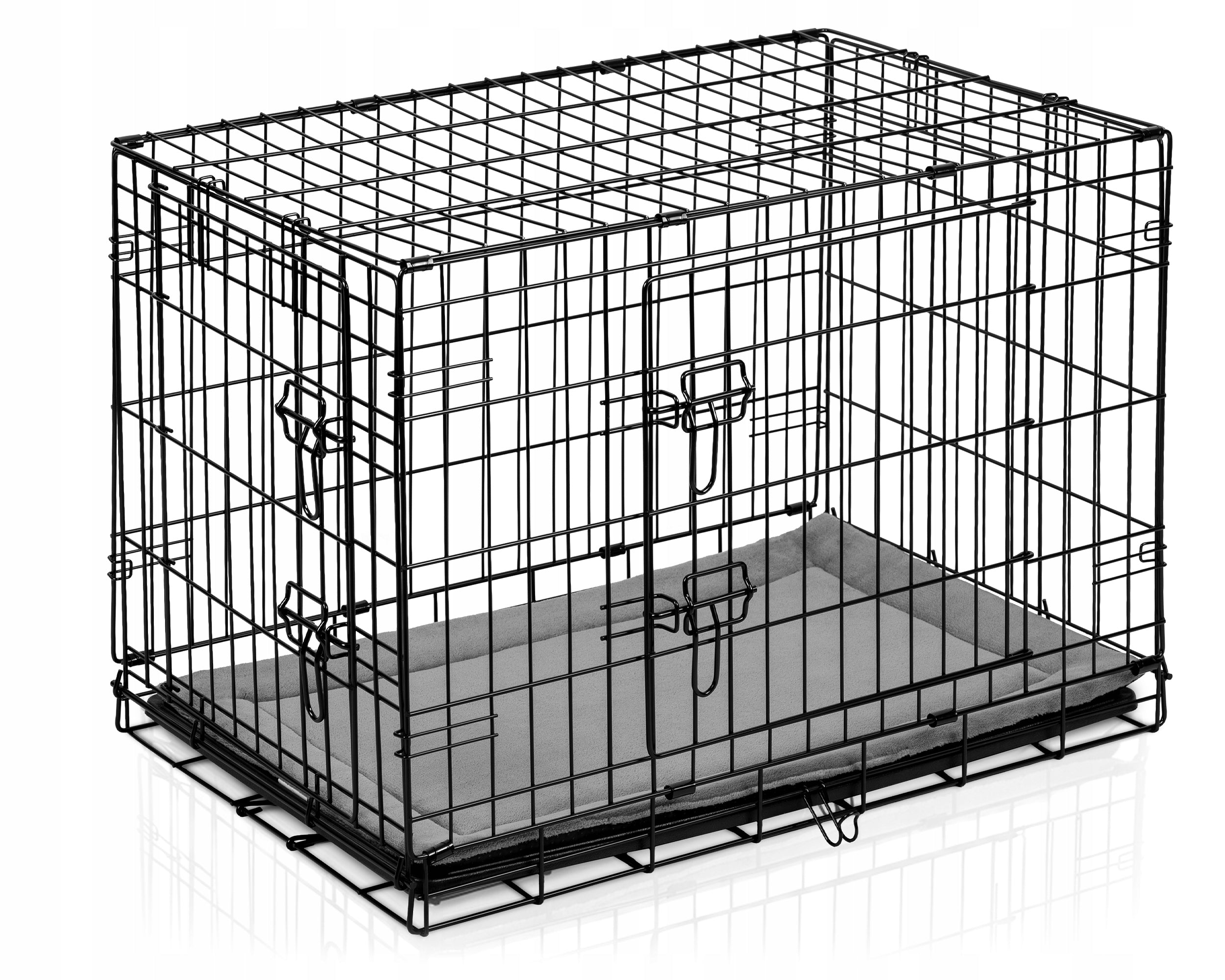 Metal Kennel Cage Dog Transporter 75x45x54 Bed freebie Packaging status original